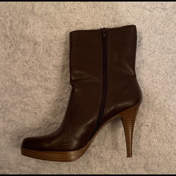 Letitia brown heeled boots - Picture 3 of 7